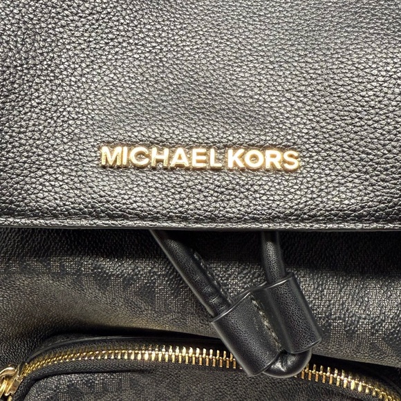 Michael Kors Black and Gold unisex Backpack - Picture 4 of 7